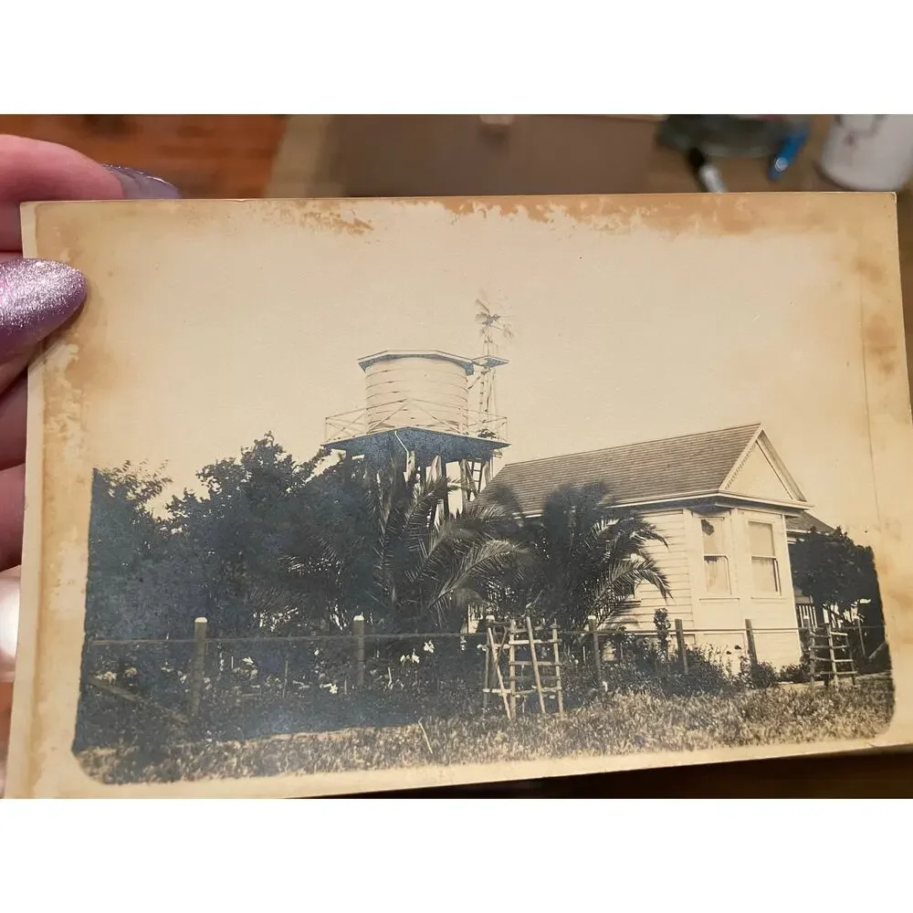 Antique Real Photo Postcard Lot 4 RPPC Children Homes Family Unused c1905-1920